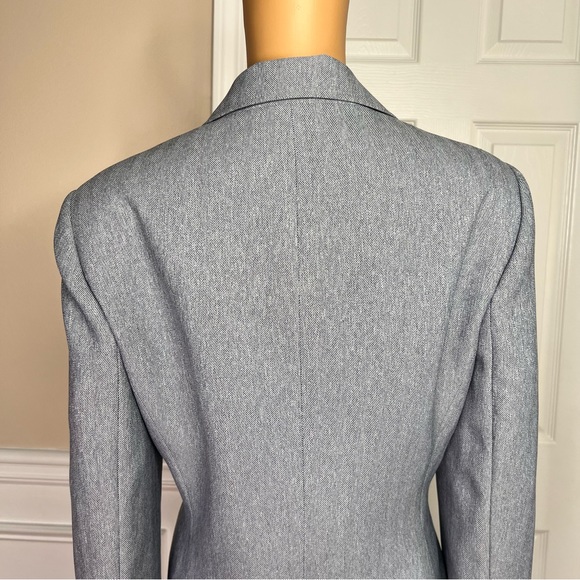 LE SUIT 2PC Light Gray  Polyester Lined Notch Collar Career Skirt Suit Size Ser - Picture 8 of 10